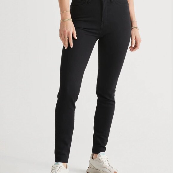 Performance Denim High Rise Skinny - Black - Picture 1 of 3